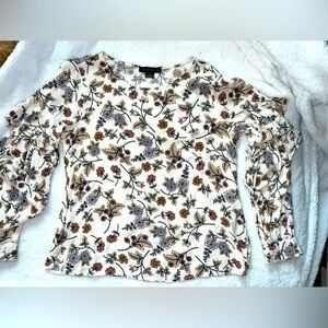 Sanctuary Women's Harvest Floral Long Sleeve Blouse